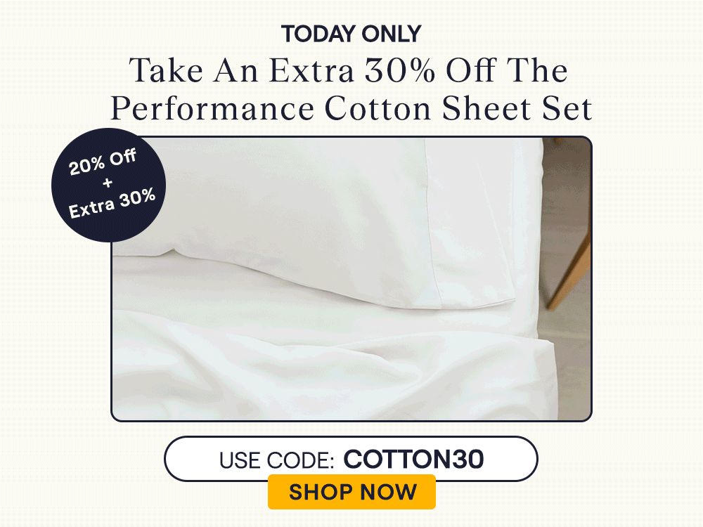 Varying colors of the Performance Cotton Sheet Set