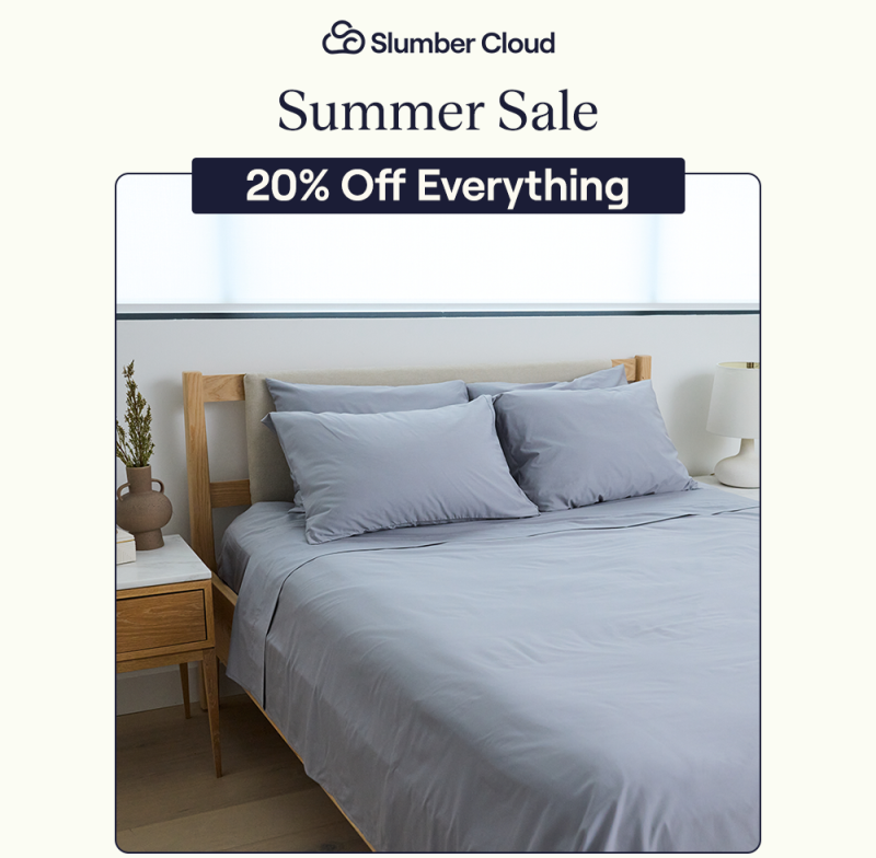 The Pewter Performance Cotton Sheet Set on a bed