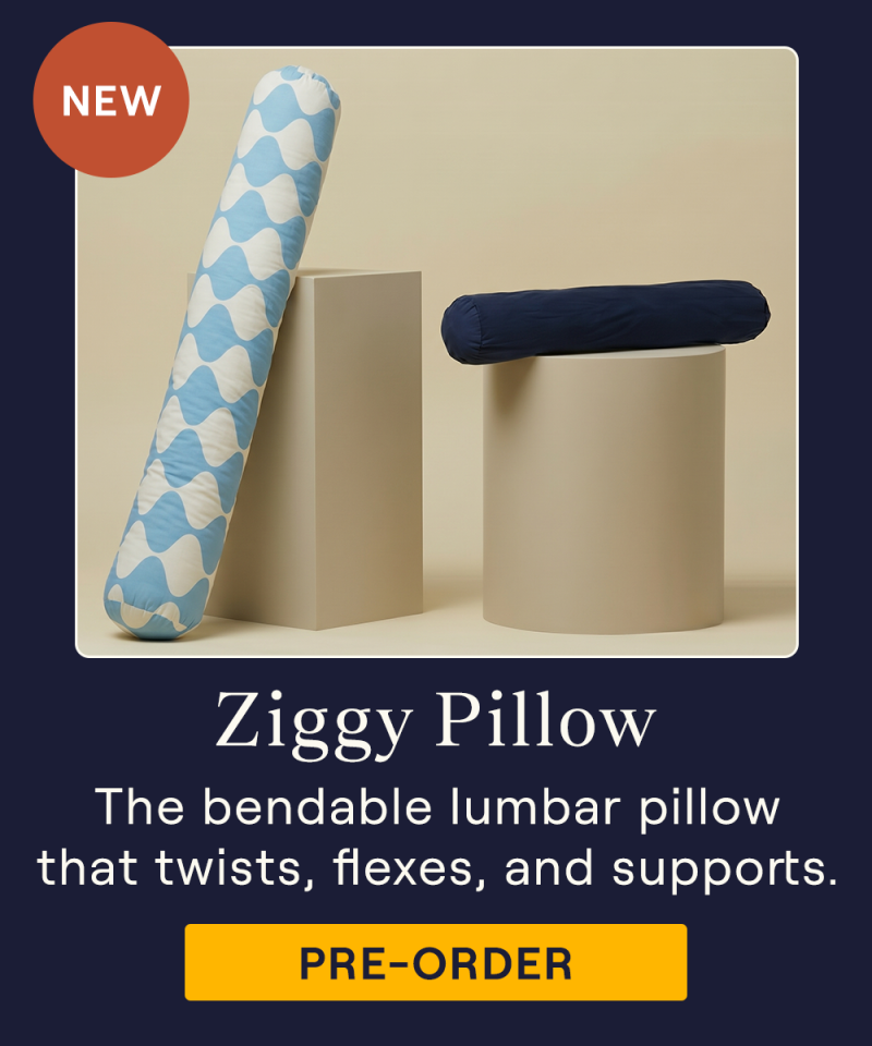 The large and mini ziggy pillow on pillars