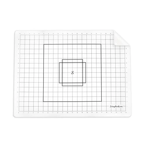 Image of Scrapbook.com - Project Grip with Grids - Double Sided Silicone Craft Mat - White - Large - 24x18