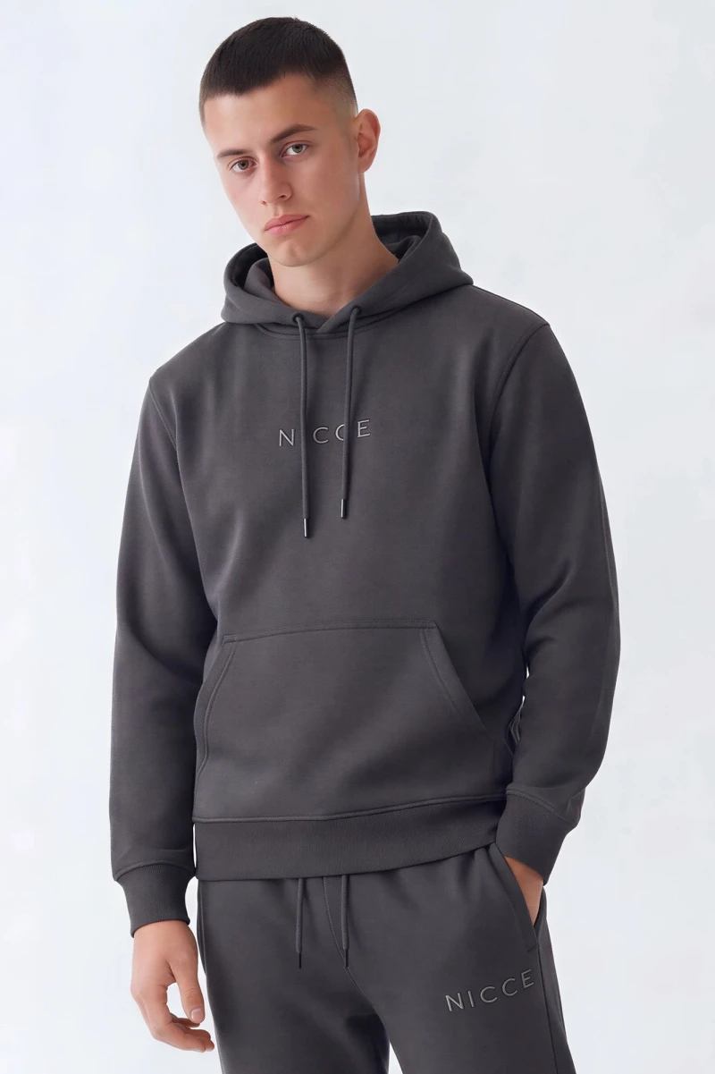 Image of NICCE Mens Mini Mercury Hoodie | Graphite