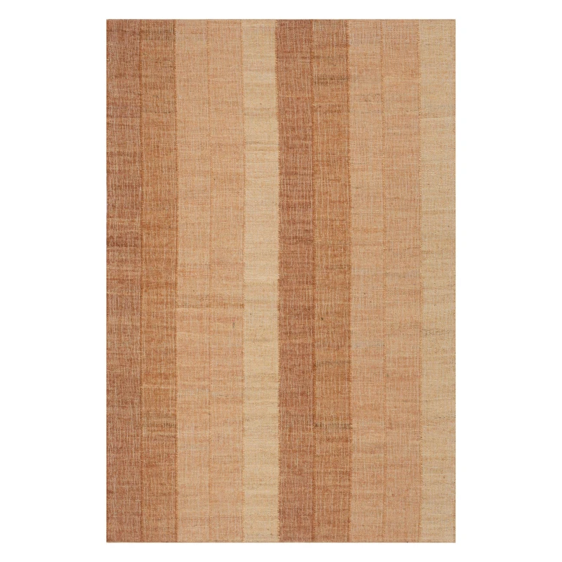Tayo Modern Striped Indoor Rug | Orange