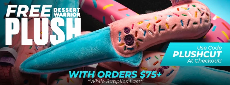 FREE Dessert Warrior Plush Cut With Orders $75+