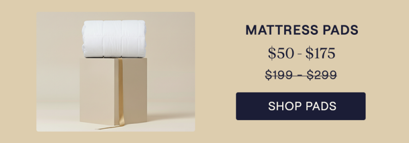 The Core Mattress Pad sitting on a pillar