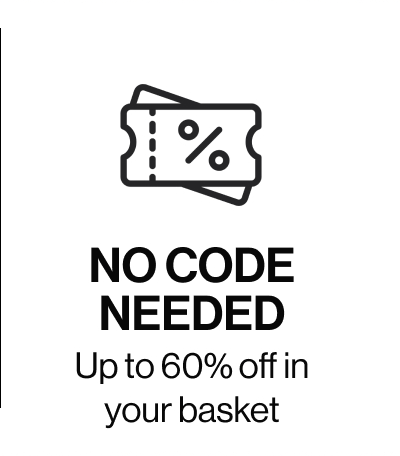 No code needed Up to 60% off in your basket