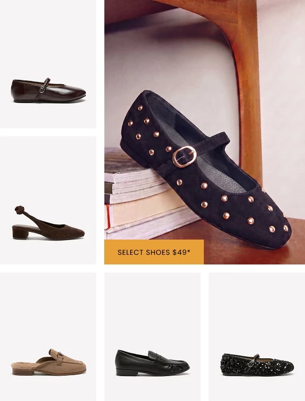 select shoes $49*