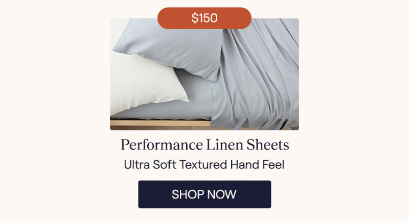 A Storm Gray Performance Linen Sheet Set