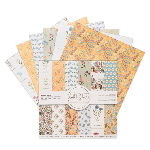 Violet Studio - Amongst The Wildflowers Collection - 12 x 12 Paper Pad