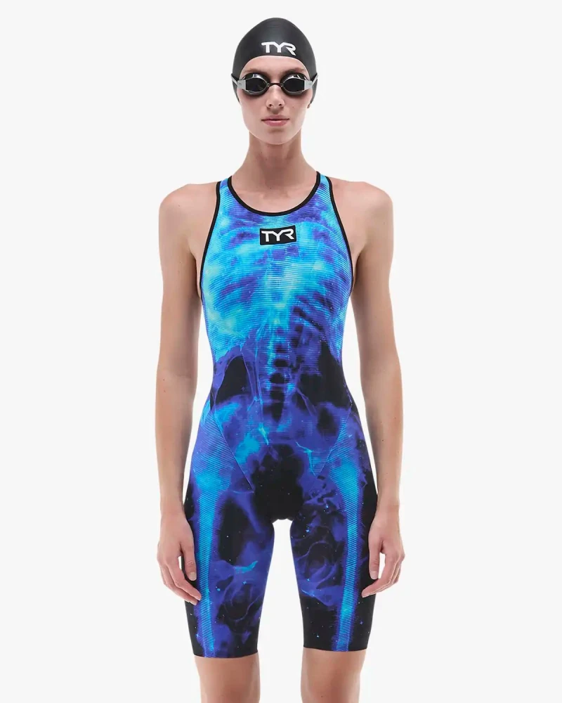 Image of Women's Venzo Open Back Tech Suit - Strata