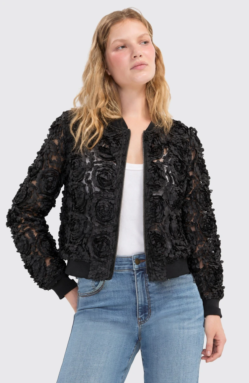 Image of WOVEN BOMBER JACKET