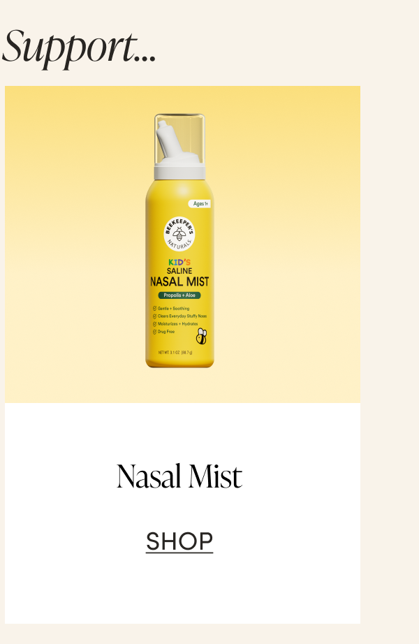 Nasal Mist   CTA: SHOP  