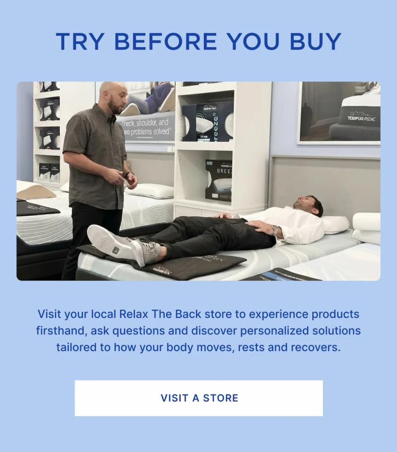 try it before you buy and visit in store