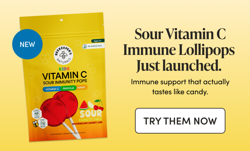 NEW: Sour Vitamin C Immune Lollipops Just launched.  Immune support that actually tastes like candy. 