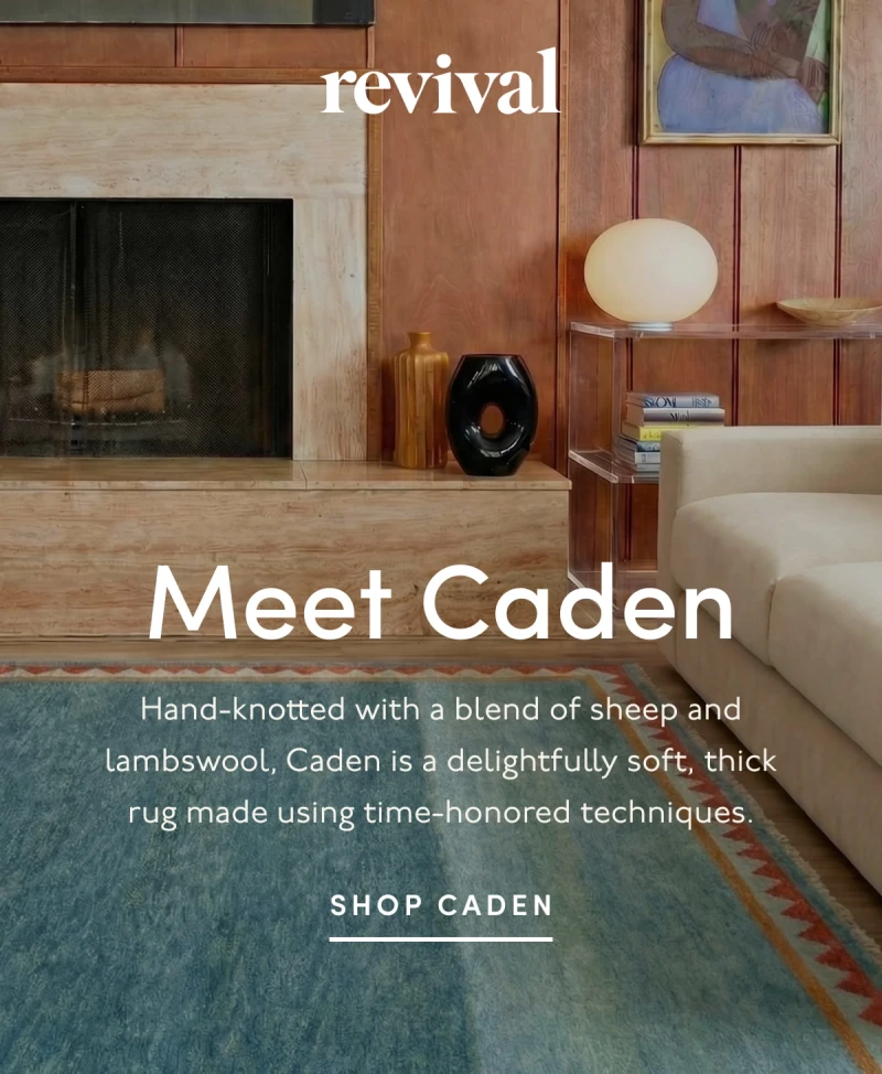Revival | Meet Caden | Hand-knotted with a blend of sheep and lambswool, Caden is a delightfully soft, thick rug made using time-honored techniques. | SHOP CADEN