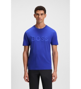 cotton-knitted-t-shirt-with-3d-logo-in-blue
