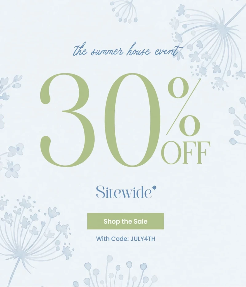 the summer house event 30% OFF