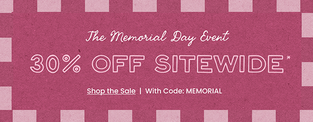 30% OFF SITEWIDE