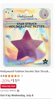 Star Struck Holographic Pasties 