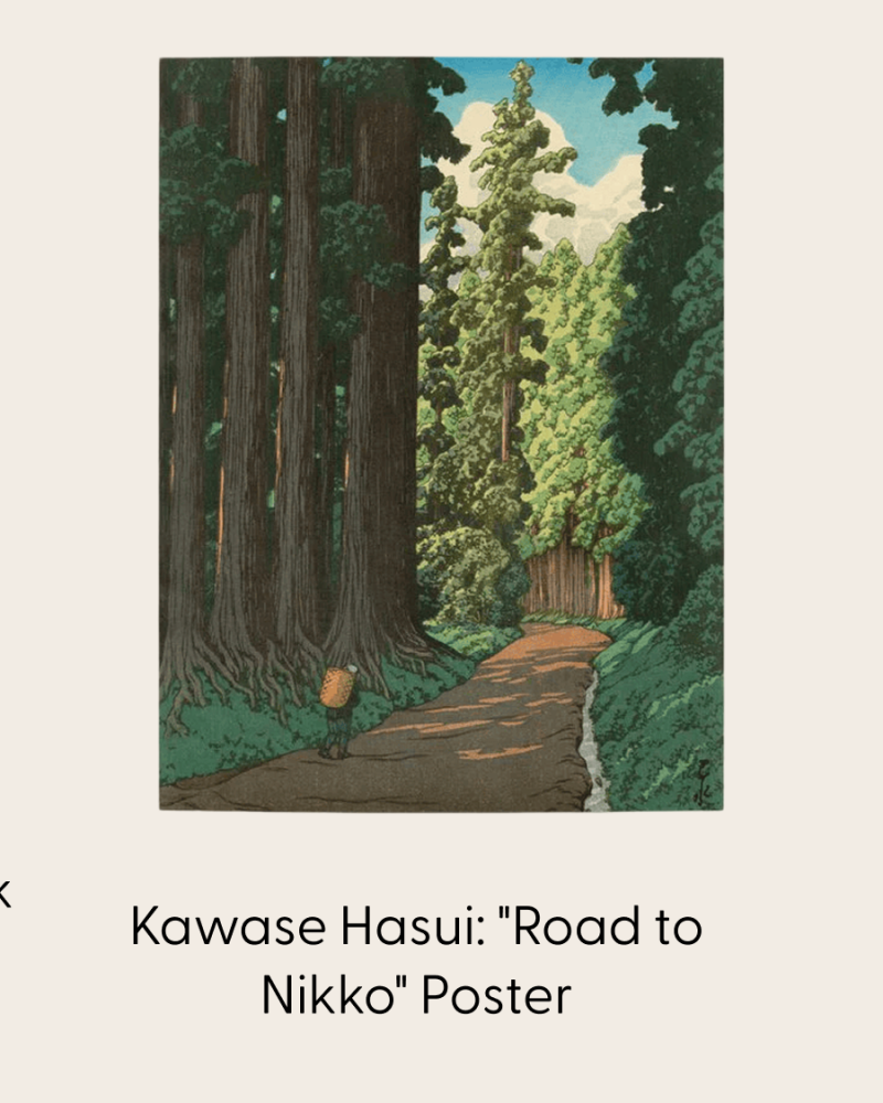 Kawase Hasui: "Road to Nikko" Poster