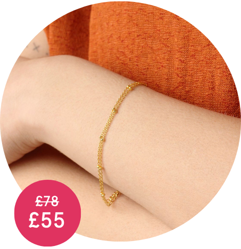 Summer Sale | Dotty Double Row Chain Bracelet