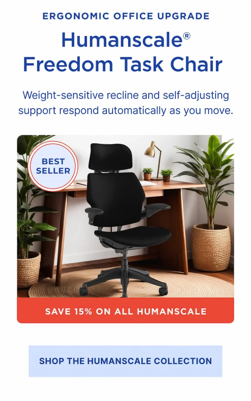 humanscale freedom task chair, weight sensitive recline humanscale freedom task chair, weight sensitive recline
