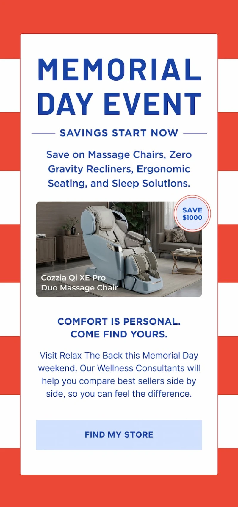 memorial day event save on massage chairs, recliners and more memorial day event save on massage chairs, recliners and more