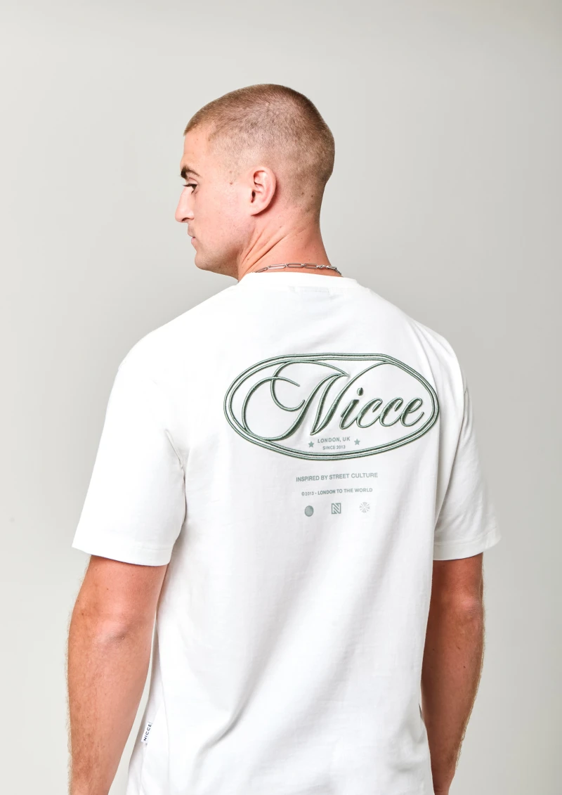 Image of NICCE Mens Grant T-Shirt | Off White