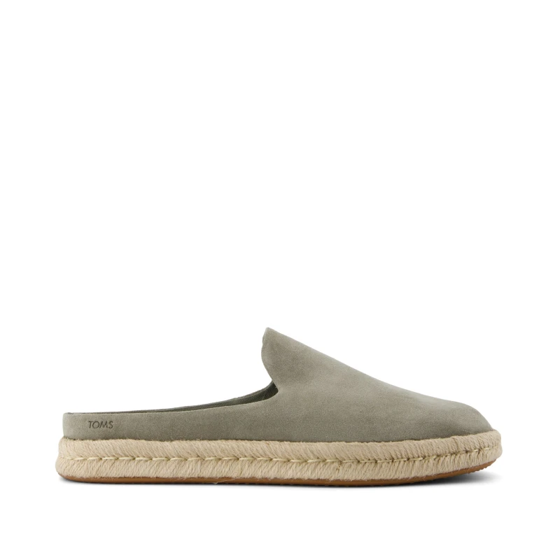Image of Santiago Mule Espadrille - Vetiver Grey Suede
