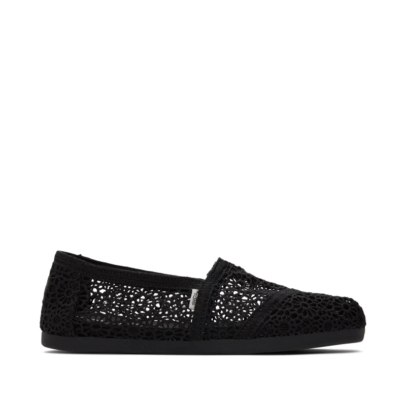 Image of Alpargata - Black Moroccan Crochet