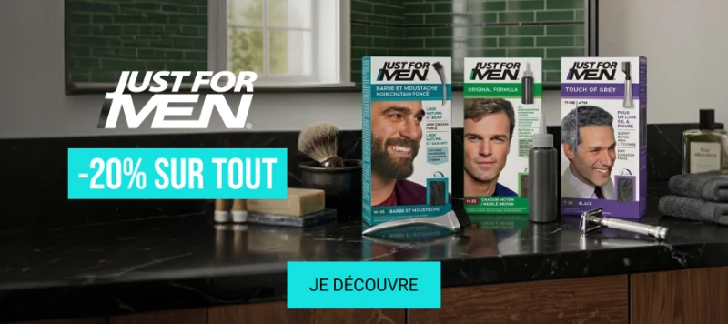 Just for Men -20% sur tout Just for Men -20% sur tout