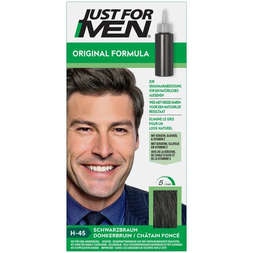 Coloration Cheveux Homme Châtain Foncé - Couleur Naturelle Coloration Cheveux Homme Châtain Foncé - Couleur Naturelle