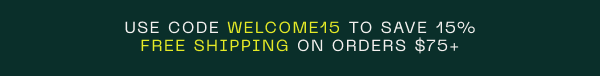 Welcome Discount 15% off 
