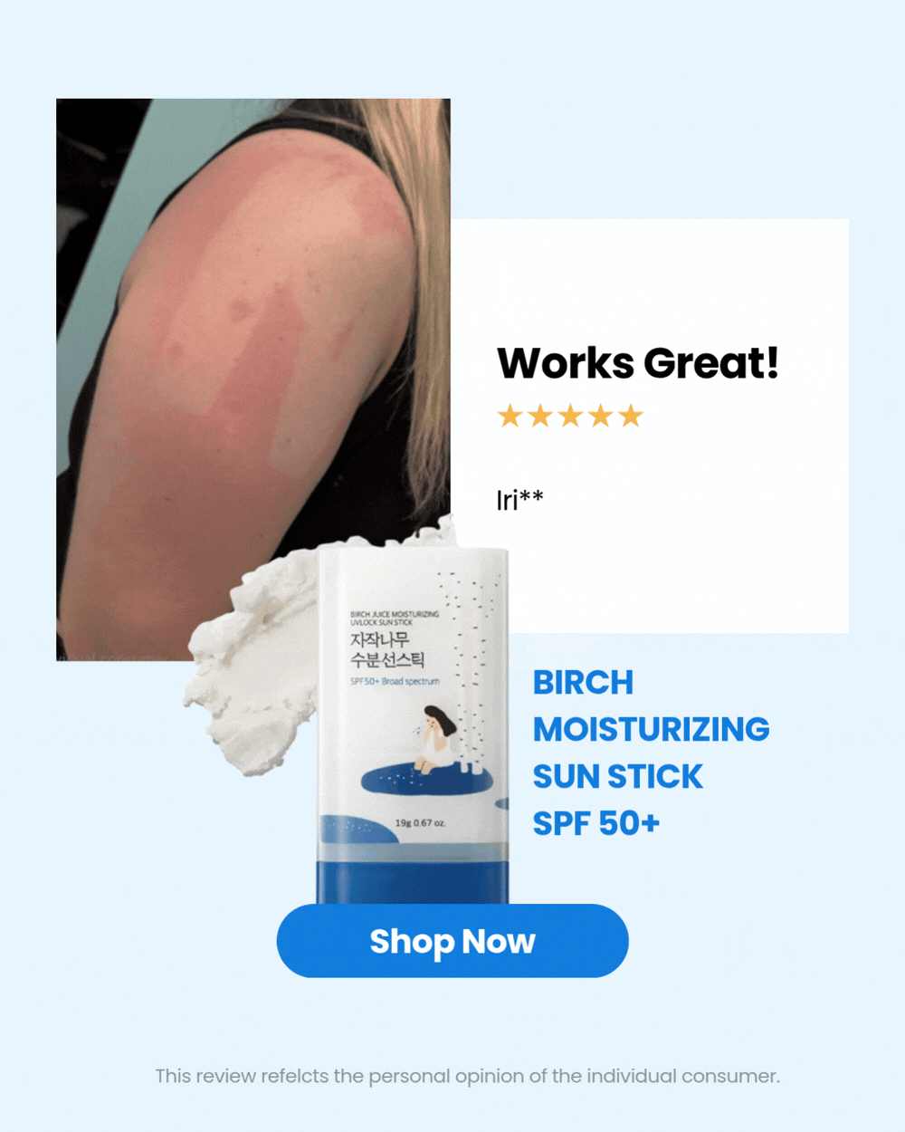 Birch Moisturizing Sun Stick SPF 50+