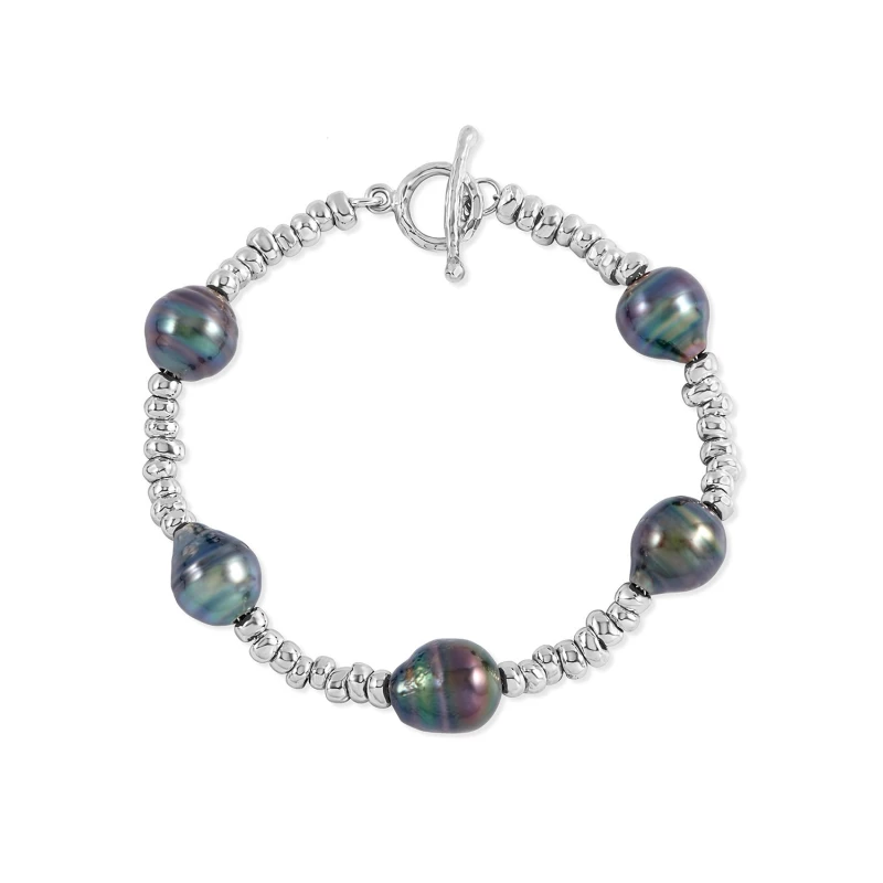 Image of Nomad Nuggets & Tahitian Pearl Bracelet