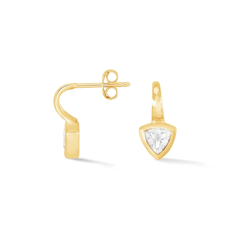 Image of White Topaz Trillion Tutti Frutti Earrings