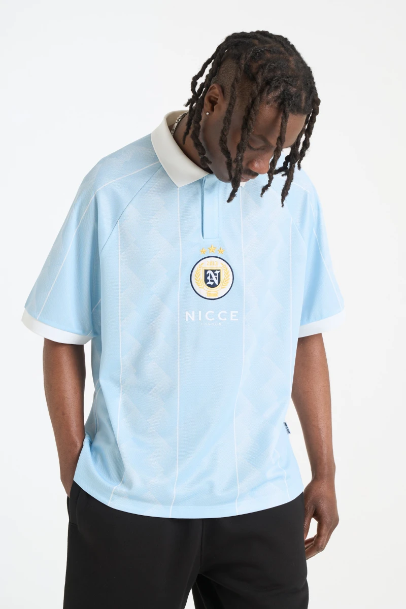 Image of NICCE Mens Soccer Football Shirt | Sky