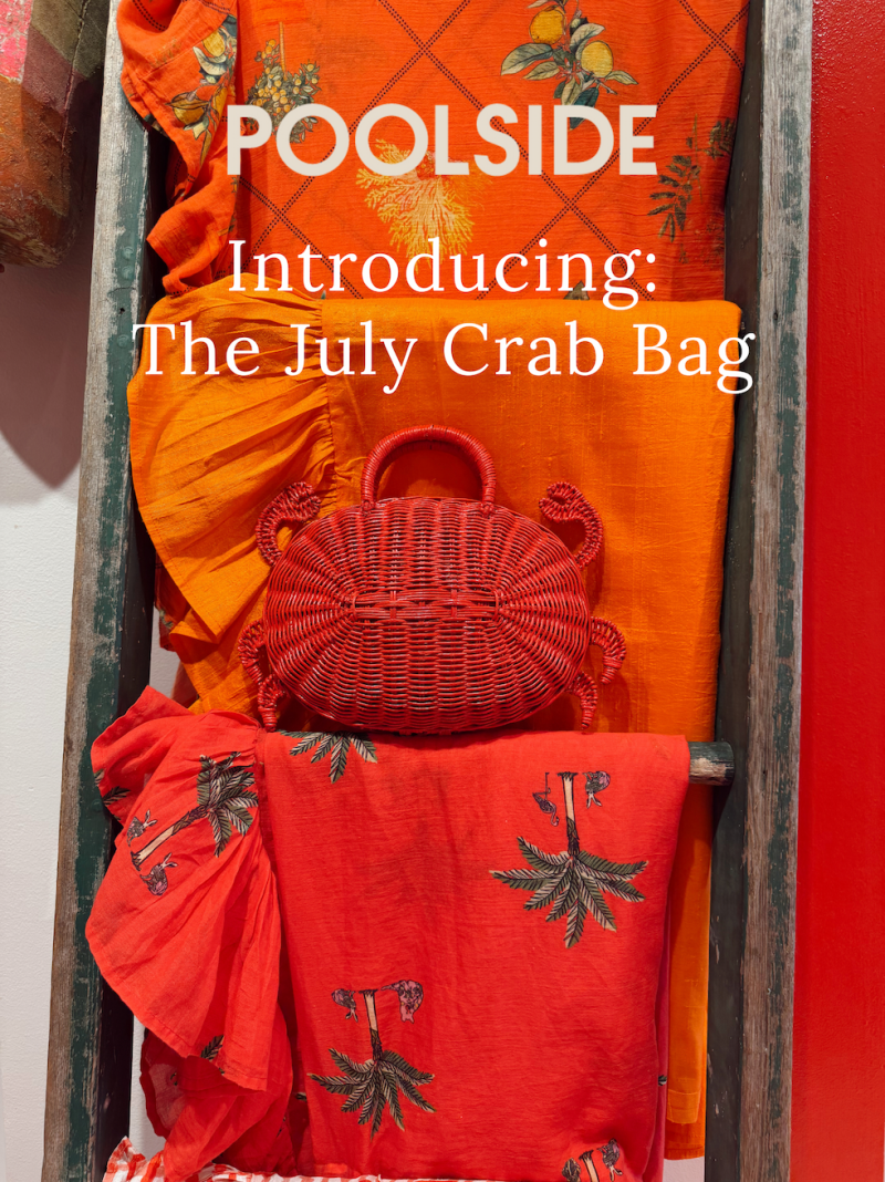 The July Crab - Rattan Crab Bag - Poolside Bags