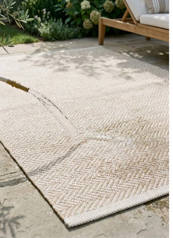 Shop Herringbone Handwoven Indoor/Outdoor Rug