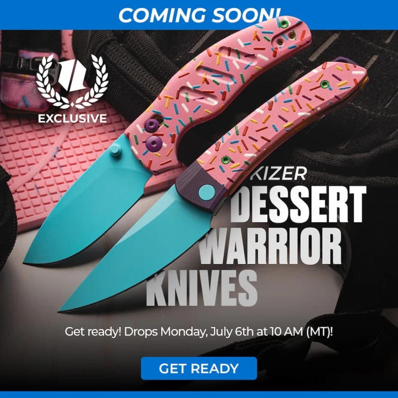 Coming Soon: Kizer Dessert Warrior Knives