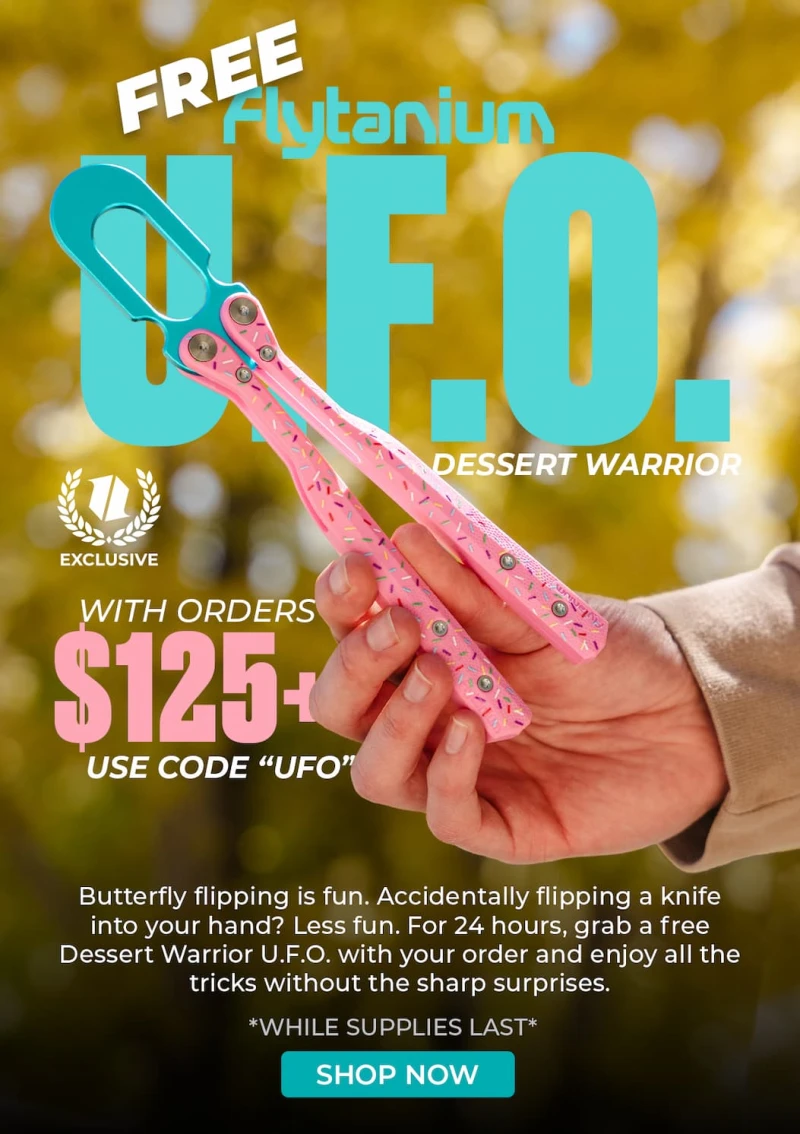 FREE Flytanium U.F.O. with Orders $125+