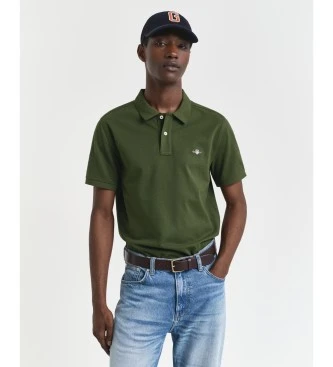 Polo Regular Fit Shield verde