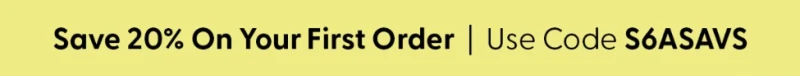 save 20% on your first purchase