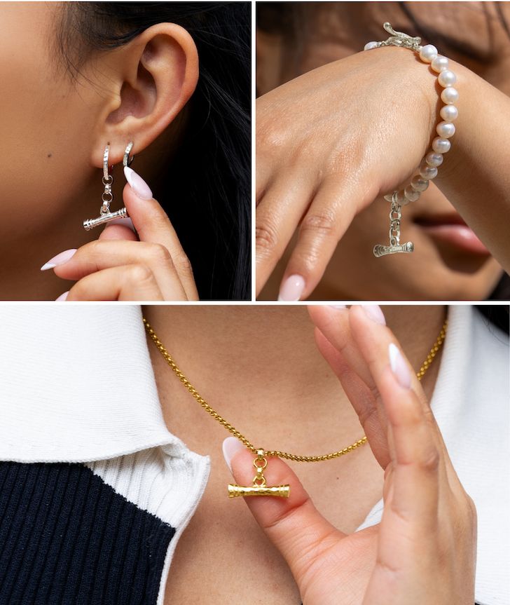 T-Bar Collection | Hoops, Pearls, Chain Necklaces and More