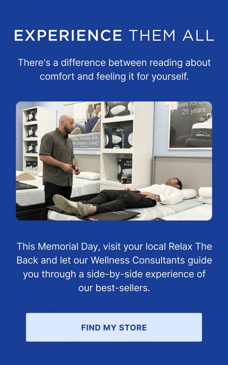 find a store and let our wellness consultants guide you through our experience