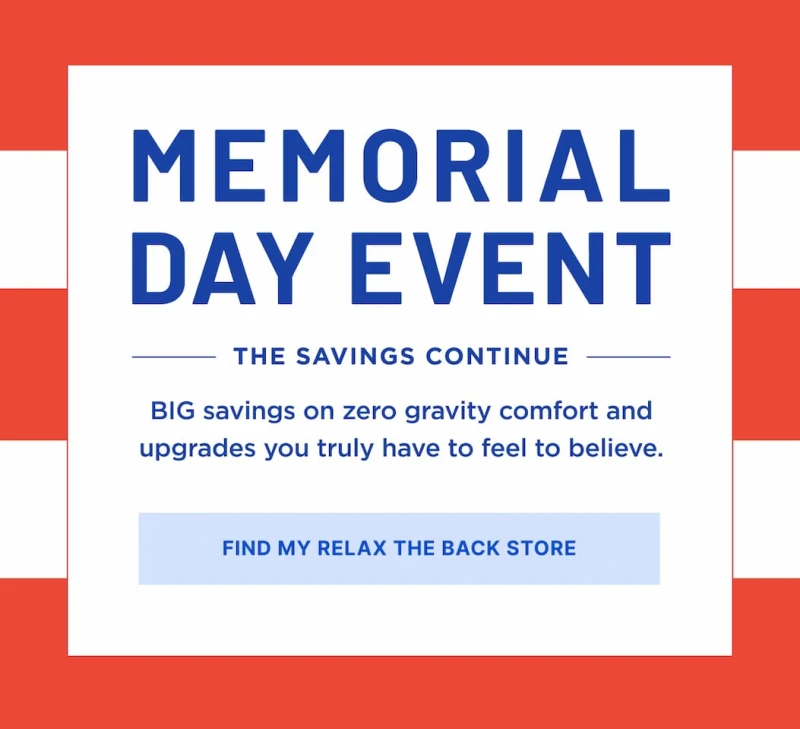 memorial day event save on massage chairs, recliners and more