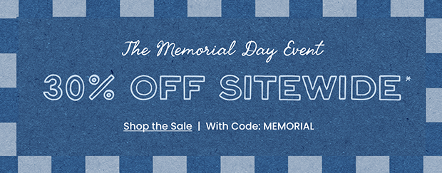 30% OFF SITEWIDE