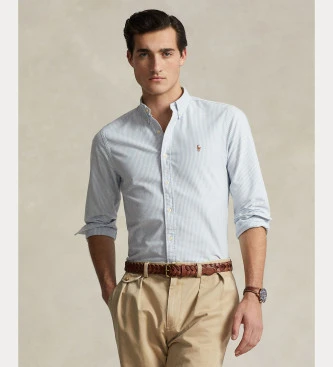 Camisa Oxford Slim Fit azul