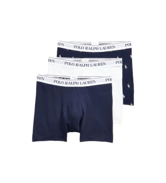 Pack de tres boxers azul, blanco