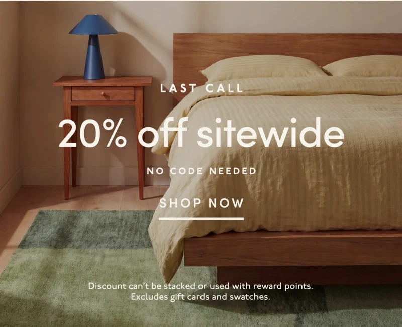 LAST CALL | 20% off sitewide | No code needed | SHOP NOW | Discount can’t be stacked or used with reward points. Excludes gift cards and swatches.
