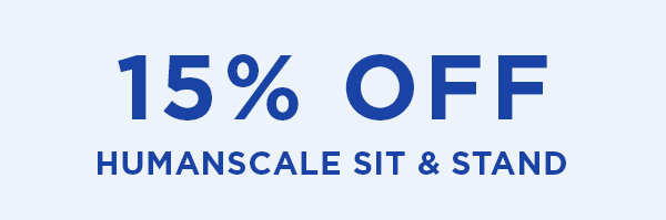 save 15% on humanscale 